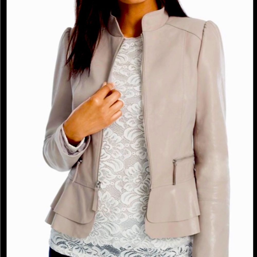 White House Black Market Leather Jacket